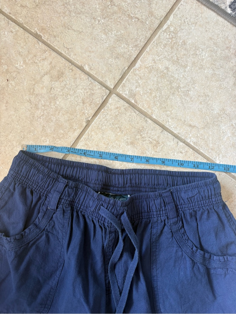 Karen Scott Navy Blue Bermuda Shorts - Picture 4 of 4